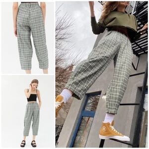 BDG urban outfitters green plaid pants
